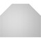 Ekena Millwork Octagonal Top Surface Mount PVC Gable Vent w/ 2"W x 2"P Brickmould Sill Frame, 22"W x 18"H GVPOT22X1803SN - alternate 2